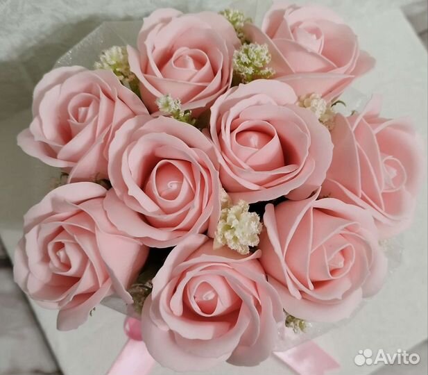 Букет из пенных роз