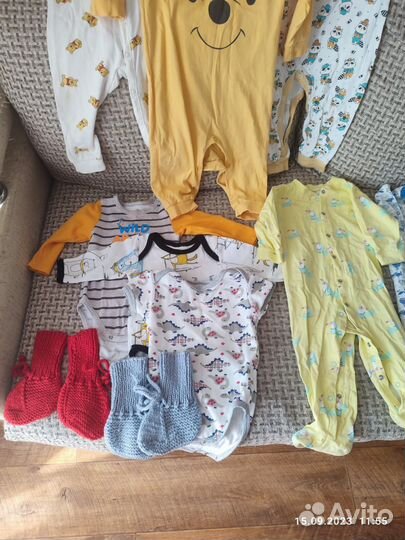 Детские вещи пакетом с 0 до 6 месяцев