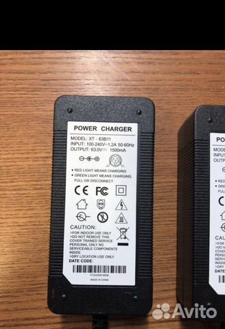 Зарядное для гироскутера (сигвеев) 63V. Новое