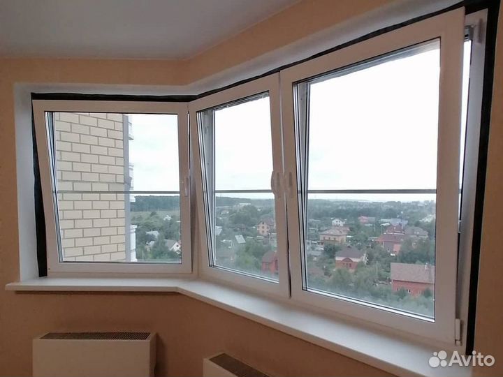 Пластиковые окна на балкон p-9203