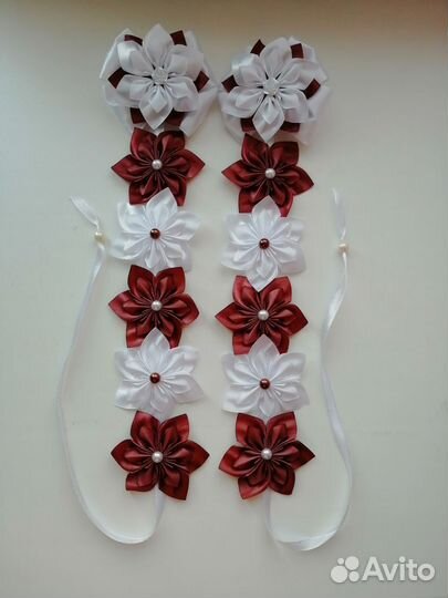 Продам ленты в косу из атласных лент для девочек