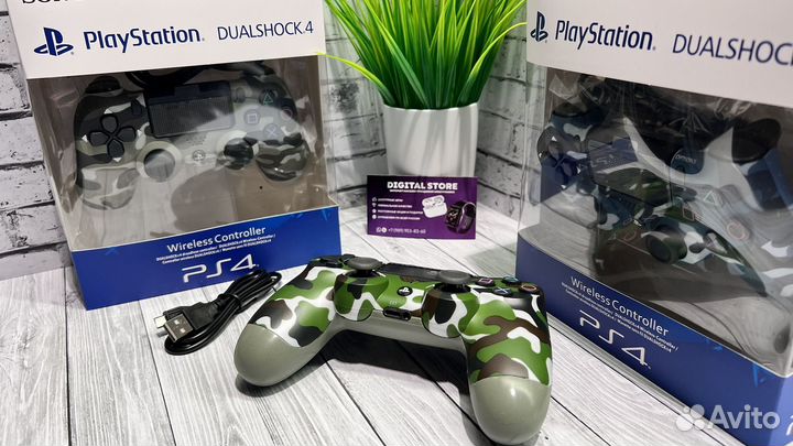 Джойстик PS4 Dualshock 4 геймпад камуфляж