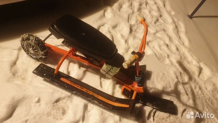 Электроснегокат для детей и взрослых снегокат