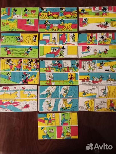 Вкладыши Дональд Дак жевачка из 90x (13 шт.)