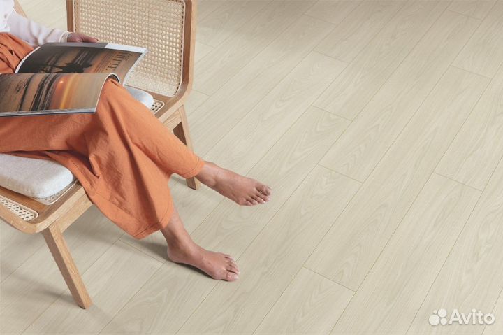 Ламинат Quick-Step Дуб туманный серый CLH5795