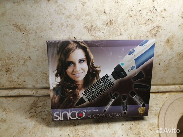 Фен щетка вращающаяся новая