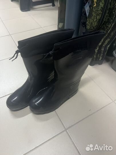 Сапоги резиновые с чулком вкладышем