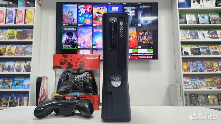 XBox 360 + 2 геймпада