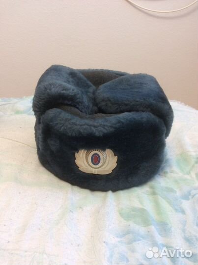 Шапка - ушанка офицерская, размер 56
