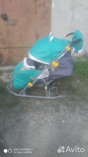 Санки коляска nika