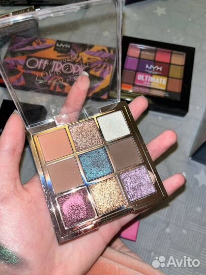 Косметика nyx lamel nouba пудра блеск тени палетка