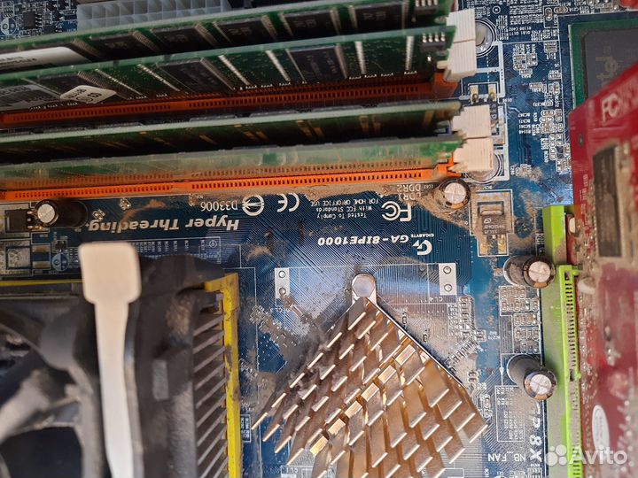 Материнка с процессором Pentium II, оперативка