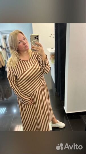 Платье полоска