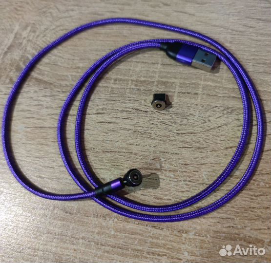 Магнитный поворотный USB кабель зарядки Type-C