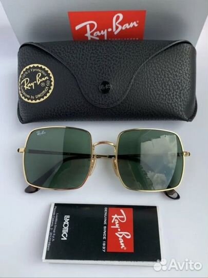 Очки ray ban square зеленые