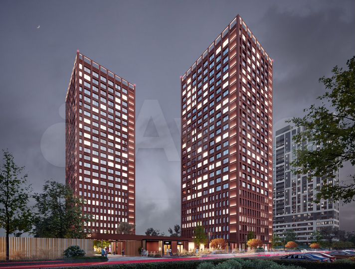 2-к. квартира, 54,4 м², 17/25 эт.