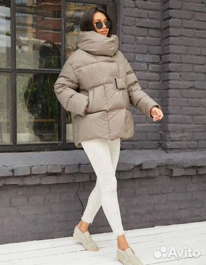 Пуховик модный легкий теплый