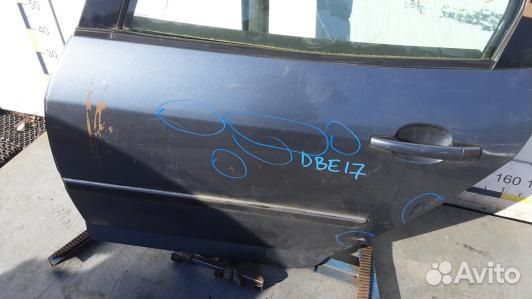 Дверь задняя левая peugeot 407 (DBE17FG01)