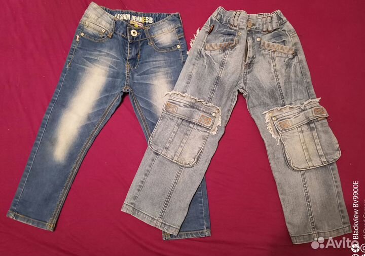 Джинсы пакетом 104-110