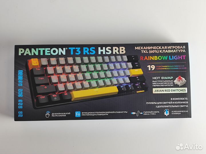 Механическая клавиатура panteon T3 RS HS RB