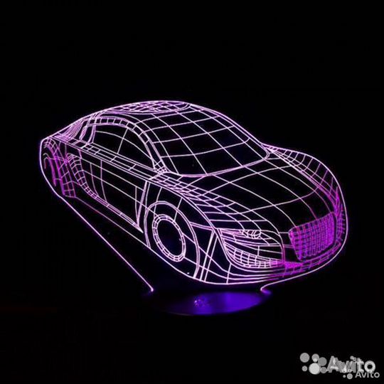 3D Светильник ночник Автомобиль