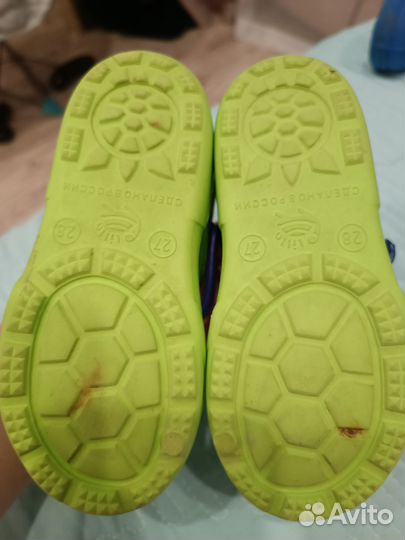 Тапки резиновые детские 27-28