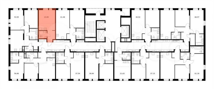 Квартира-студия, 23,9 м², 18/22 эт.
