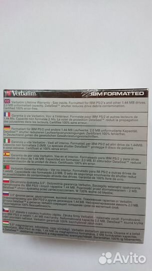 Флоппи-диски Verbatim MF-2HD