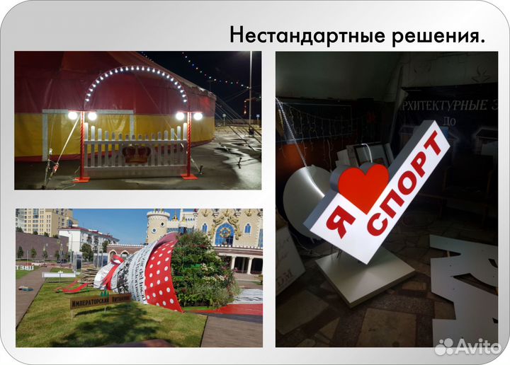 Вывески -Объемные световые буквы