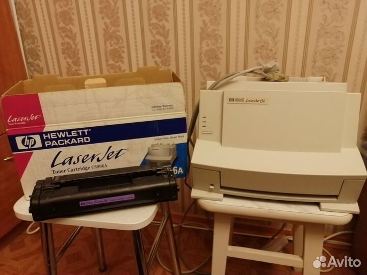 Принтер HP Hewlett Packard LaserJet 6L и картридж