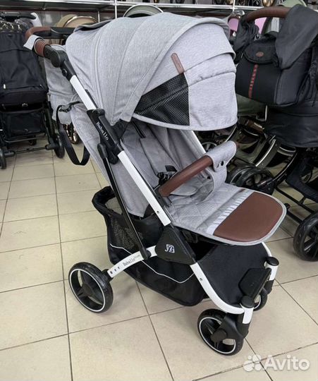 Коляска baballo 2023 Future (серая белая рама)