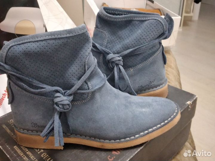 Ботинки женские 39 размер натуральная замша