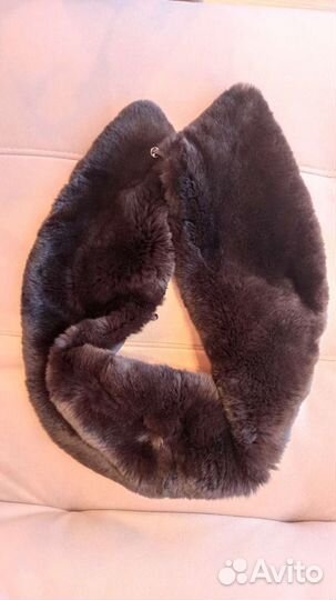 Меховой воротник кролик. Размеры 100*18