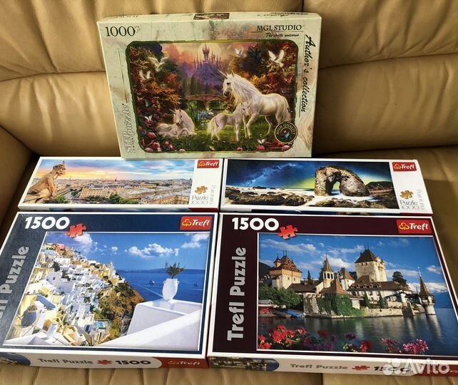 Пазлы 1000, 1500, 560 детские