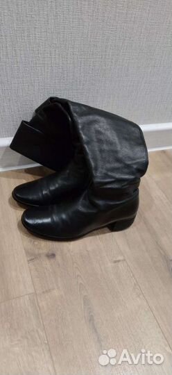 Сапоги женские кожаные