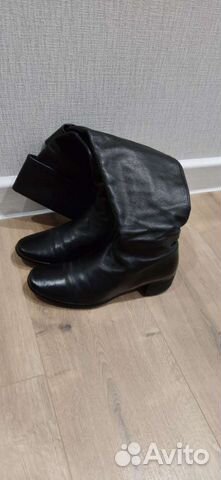 Сапоги женские кожаные