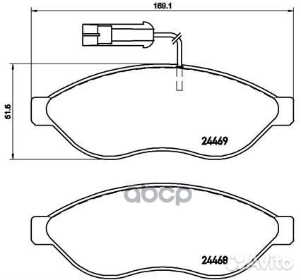 К-т дисков. тормоз. колодок P23143 Brembo