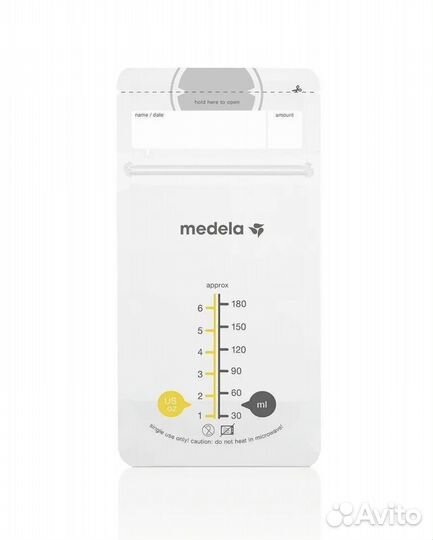 Пакеты для хранения грудного молока medela, 50 шт