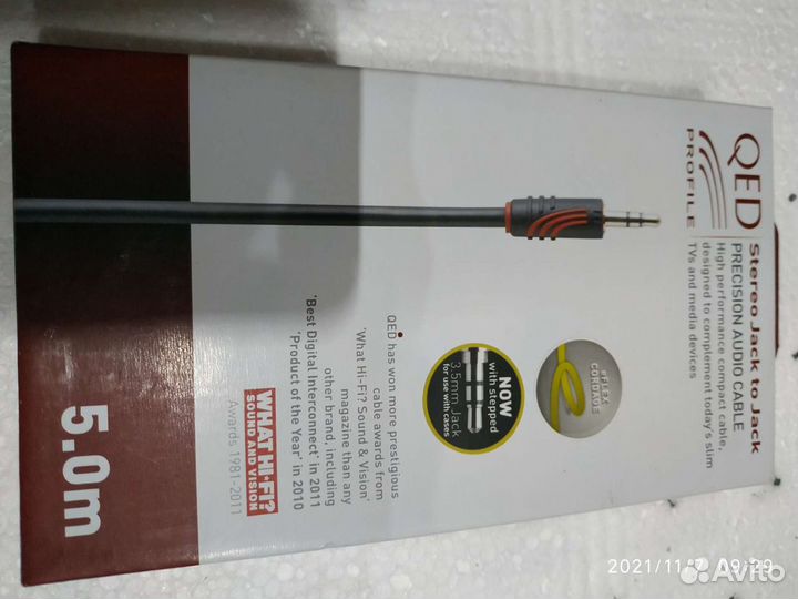 Кабель аудио 1xMini Jack - 1xMini jack qed Profile