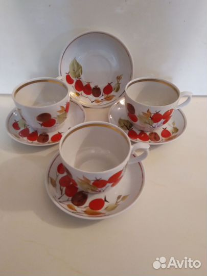 Чайные пары фарфор Кисловодский