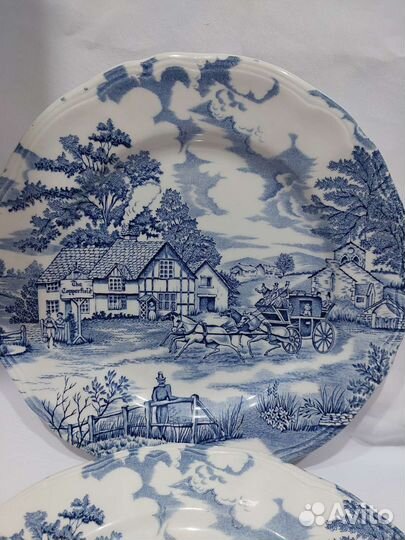 Тарелки Англия, винтаж, диаметр 25, 5см