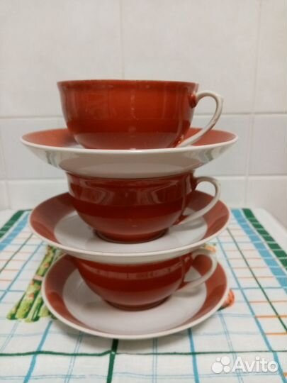 Чайная пара фарфор СССР