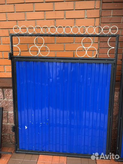 Металлические ворота бу