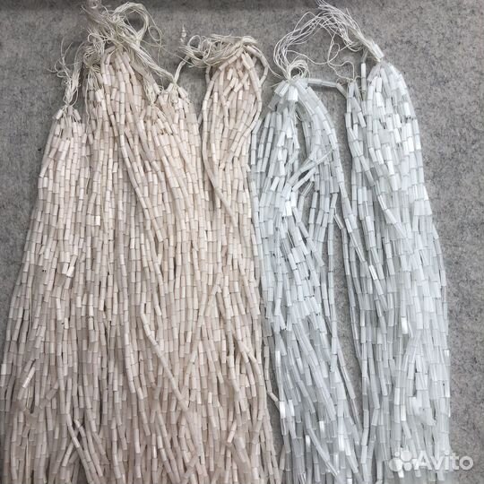 Сатиновый стеклярус винтажный