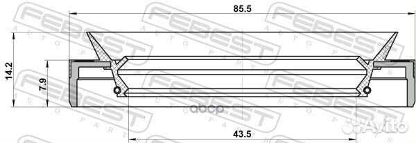 Сальник привода mercedes C W203-205, E W211-212