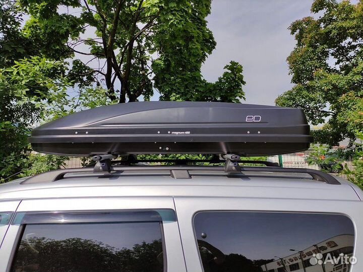 Автобокс Евродеталь 420 черный карбон на largus