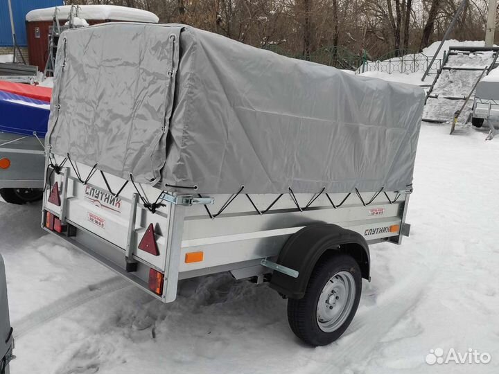 Прицеп Спутник 2013/37 тент 700 мм
