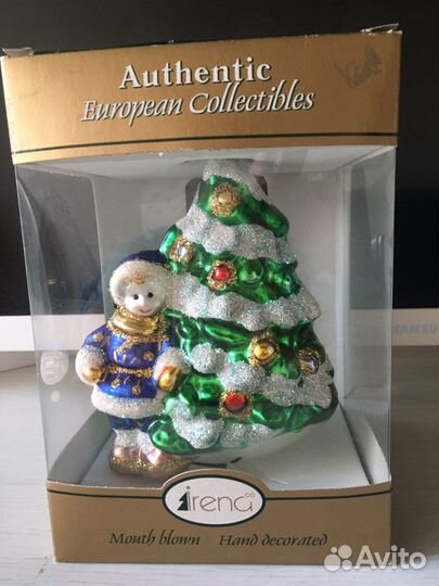 Елочные игрушки ирена ручная роспись стекло