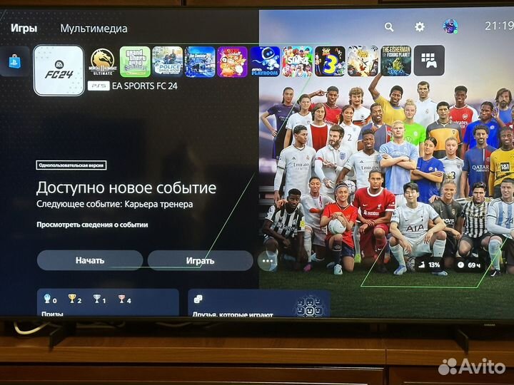 Sony playstation 5 ps5/Два джойстика/FC24 и тп