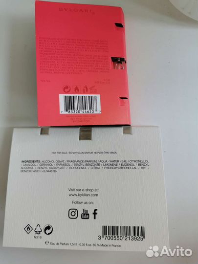 Семплы парфюмерии